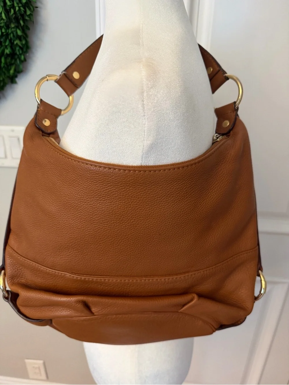 Michael Kors Brown Leather Hobo Bag EUC